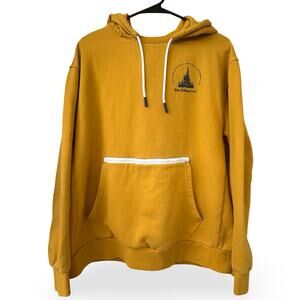 Disney World 50th Anniversary Hoodie Men’s L Unisex Yellow Mickey Castle 2021